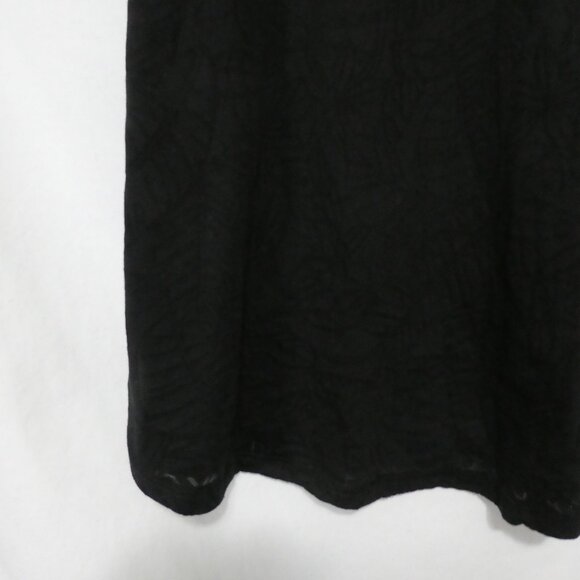 GEORGE | XXL | Black Floral Burnout Short Sleeve Blouse - Picture 6 of 12